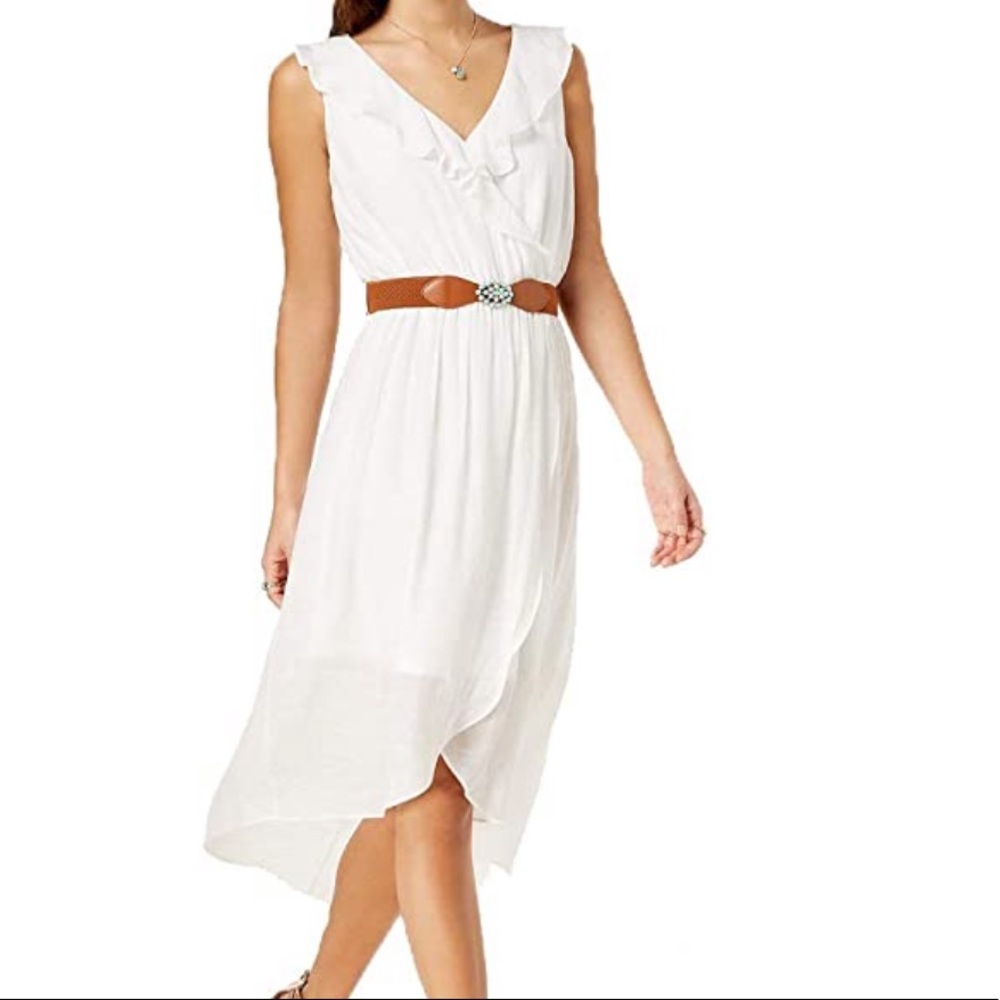 BCX High Low dress with belt